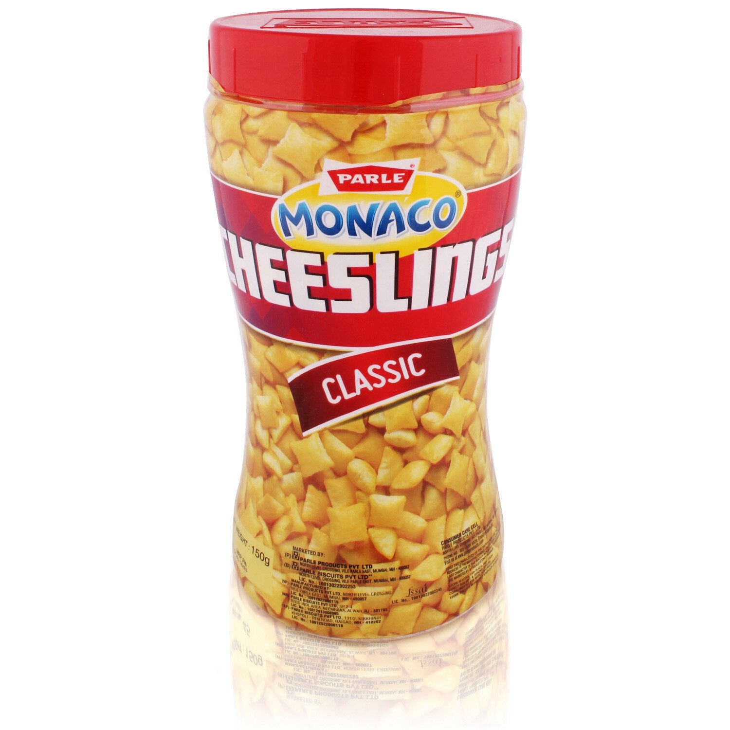Parle Monaco Cheeselings Classic 150 Gram Jar
