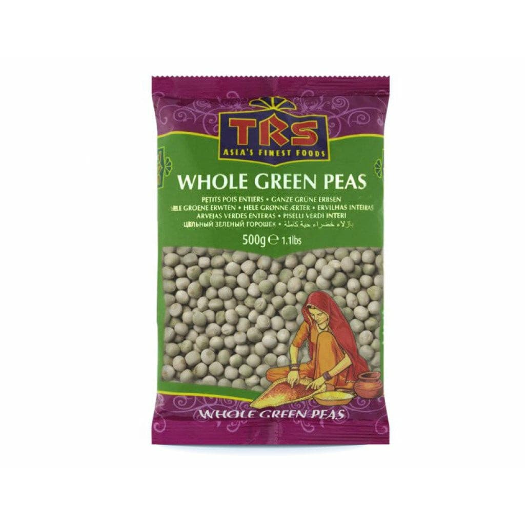 TRS Whole Green Peas Lentils TRS 500 Gram 